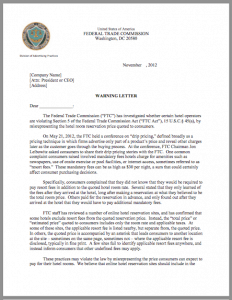 FTC letter