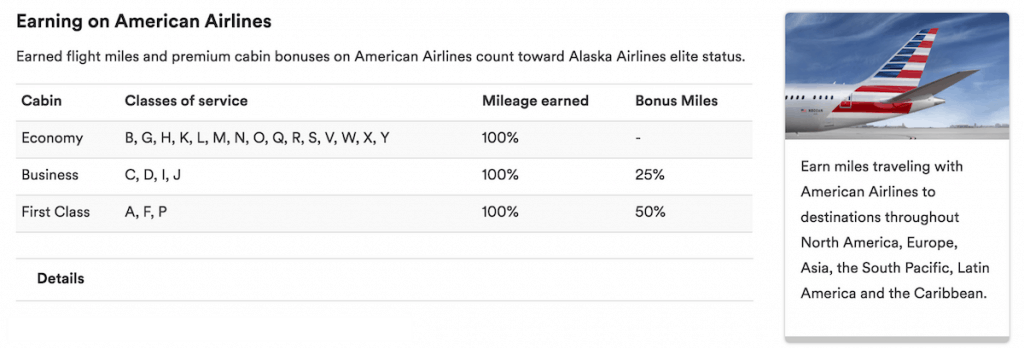 earning Alaska miles on American flights
