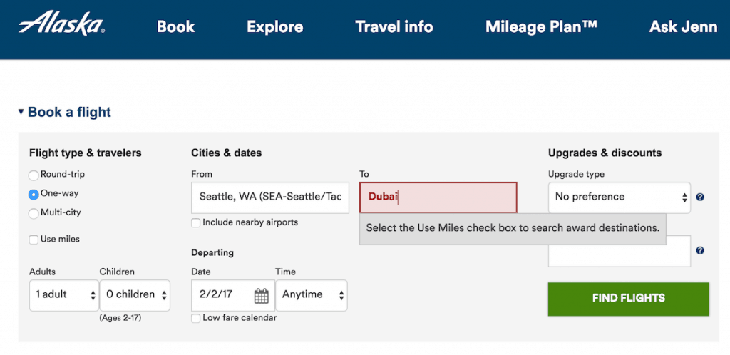 9/10 times I forget to click "Use Miles"