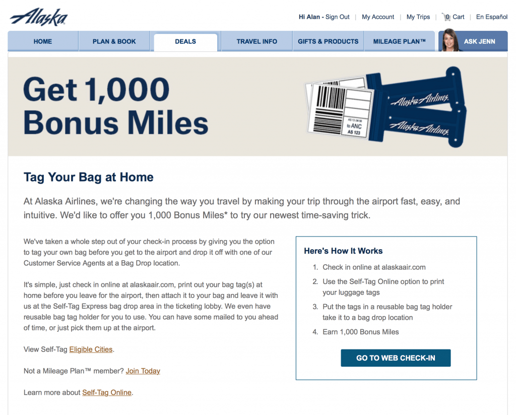 Free Alaska Airlines Miles