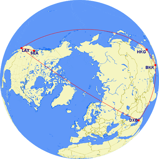 Around the World Trip with Alaska Miles