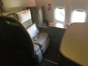 Cathay Pacific First Class Hong Kong to LAX