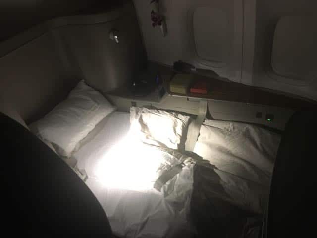 Cathay Pacific First Class Hong Kong to LAX