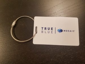JetBlue TrueBlue Mosaic welcome kit