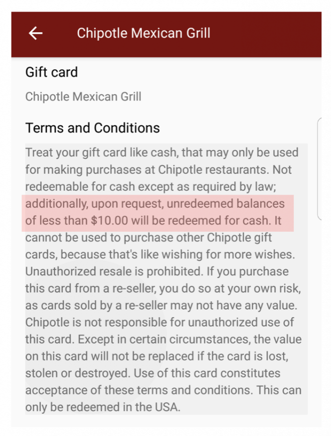 Gift Card Cash Back Laws | SingleFlyer