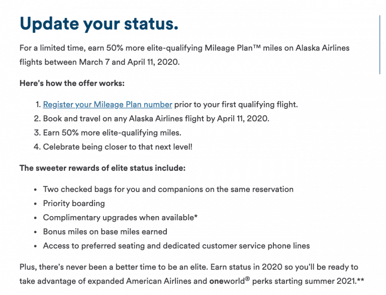 50 Elite Qualifying Miles Bonus on Alaska Flights SingleFlyer